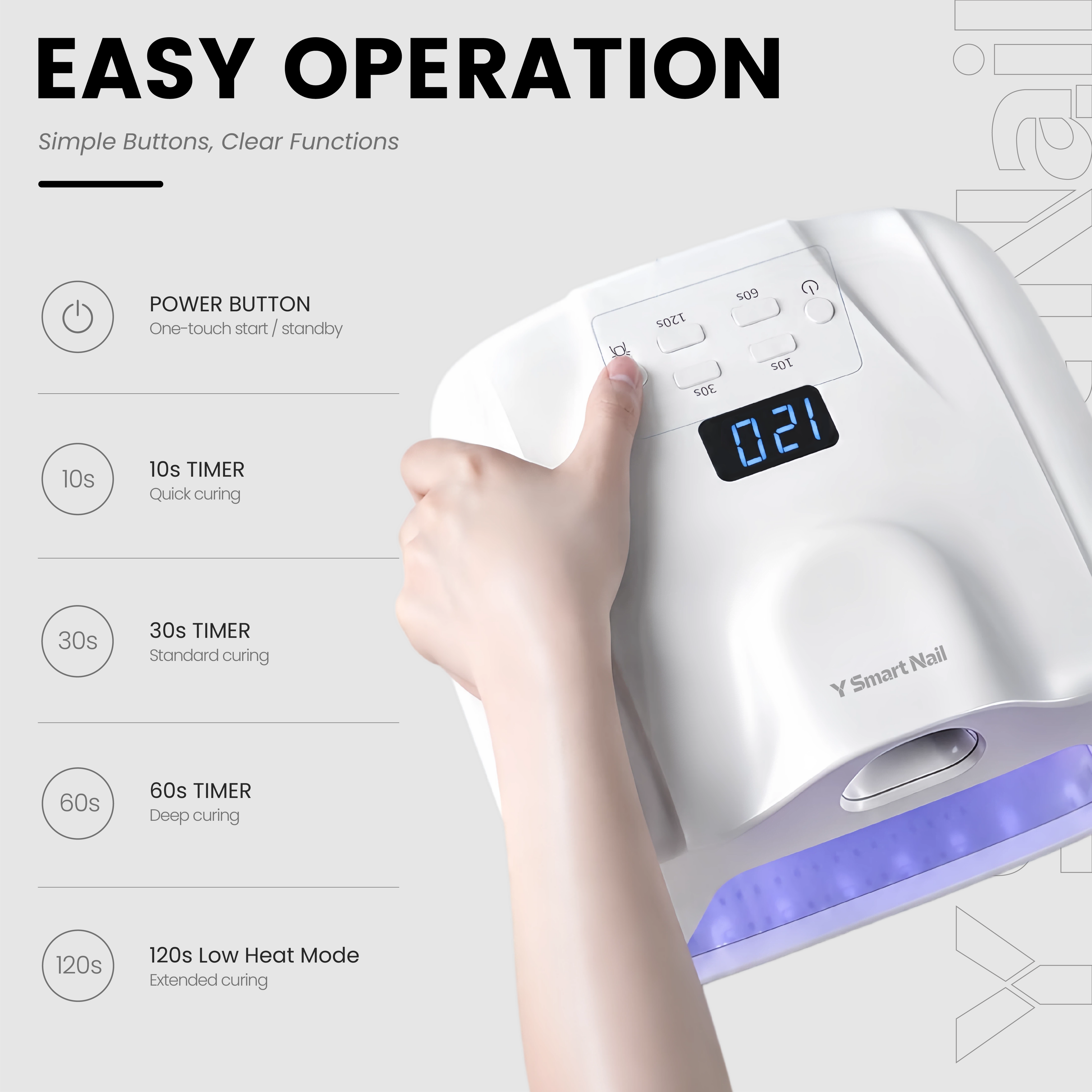 NL-11 Dual-Port Nail Lamp (with Dedicated Thumb Curing Slot)